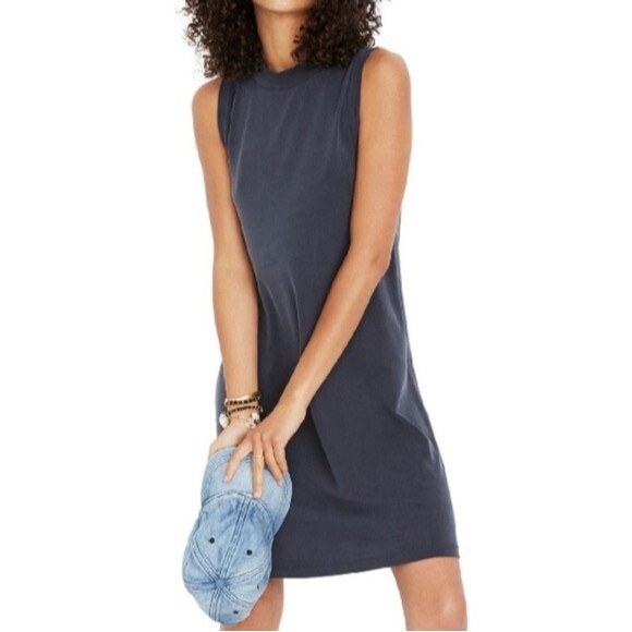 Madewell Dresses & Skirts - Madewell Dress Gray Sandwashed Mock Neck XS